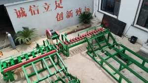 Voll automatische Säge Holz Sägewerk Linie Doppelkopf Bands äge Doppel vertikale Sägewerk Maschine