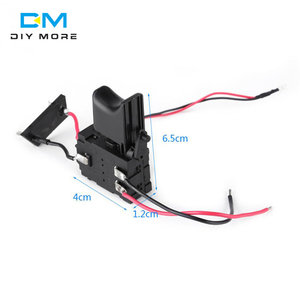 DC 7.2 V-24 V 12V 16A batteria al litio trapano elettrico regolatore di velocità interruttore a grilletto pulsante con indicatore luminoso - Product Image 2