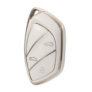 Gold Edge <strong>Key</strong> Fob Cover Fit for Roewe RX5 <strong>MG</strong> <strong>ZS</strong> GT GS 350 360 750 W5 Class Accessories Soft TPU Protection Car Case Shell - Product Image 1