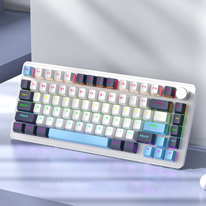 Hardware de computadora y teclado de software Teclado de juego de luz deslumbrante Diseño ruso mecánico 83 teclas - Product Image 5
