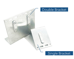 Design moderno resistente alla ruggine telaio di supporto in metallo morsetto in alluminio staffa singola per il sistema di rivestimento della facciata - Product Image 3