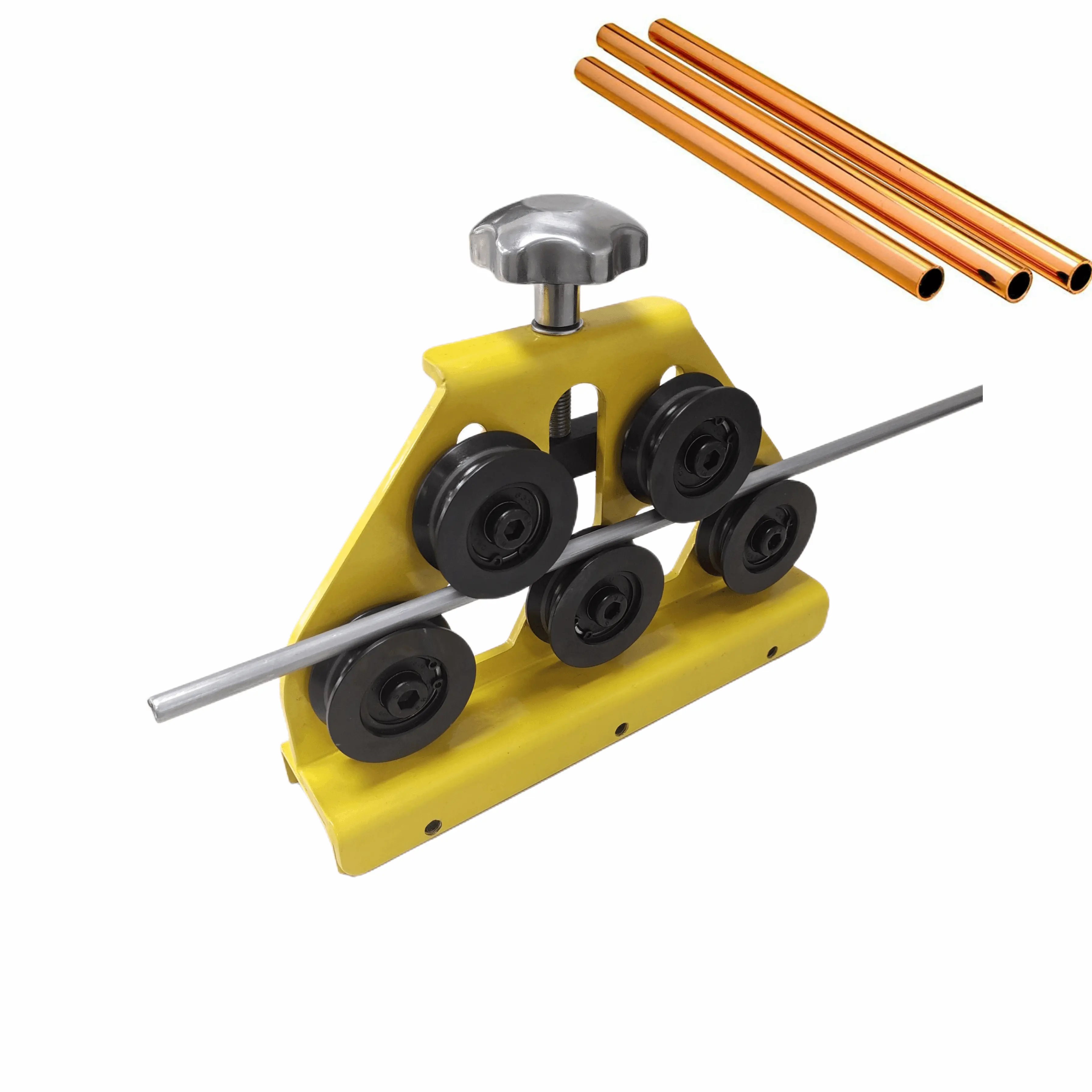 QIPANG 4.75-12.7mm straightening for copper pipe straightener machine 5wheels 3/16"-1/2" tube straightener tools
