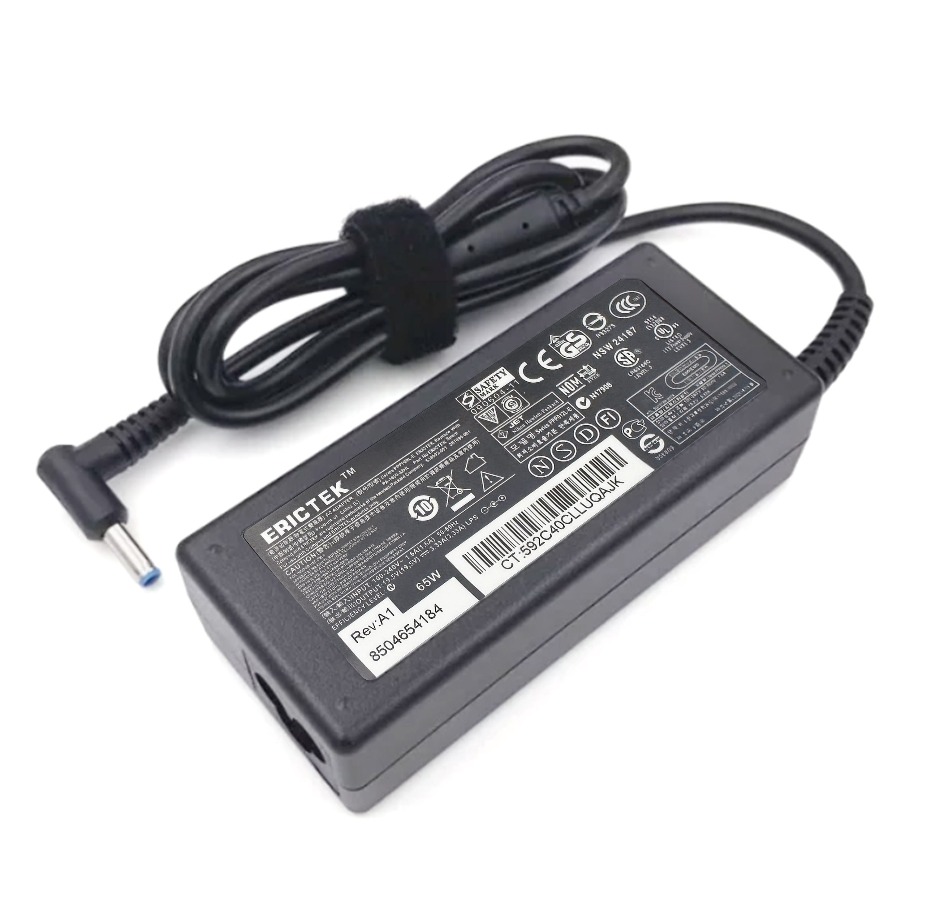 Black-65w19.5V 3.33A-4.5*3.0mm for hp