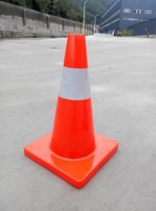 18 "An Toàn Cones PVC Orange Giao Thông An Toàn Cone Với Phản Quang Cổ Áo Và Vest Cho Road Xe Bóng Đá Đào Tạo - Product Image 2