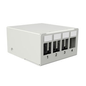 Caja de panel de conexión de 4 puertos de fábrica OEM para conector Keystone de fibra RJ45 Keystone USB Keystone - Product Image 3