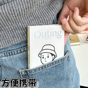 สมุด A7ขนาดเล็กขนาดกะทัดรัดสมุดจดเปล่าสำหรับนักเรียนพื้นผิวแข็งขนาดกะทัดรัด