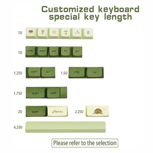 Tecsee Matcha Keycaps Cherry Profile PBT Dye-sublimation Mechanical <strong>Keyboard</strong> Keycap - Product Image 5