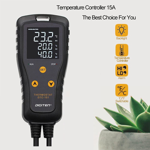 Termostato de alta precisión 100-240VAC-15A, controlador de temperatura de alta precisión con módulo de interruptor de pantalla LCD - Product Image 2