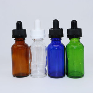 Rõ ràng màu xanh hổ phách màu xanh lá cây Boston Glass dropper chai 1oz 2oz 4oz tinh dầu chai có sẵn 15ml 30ml 60ml 120ml kích cỡ - Product Image 5