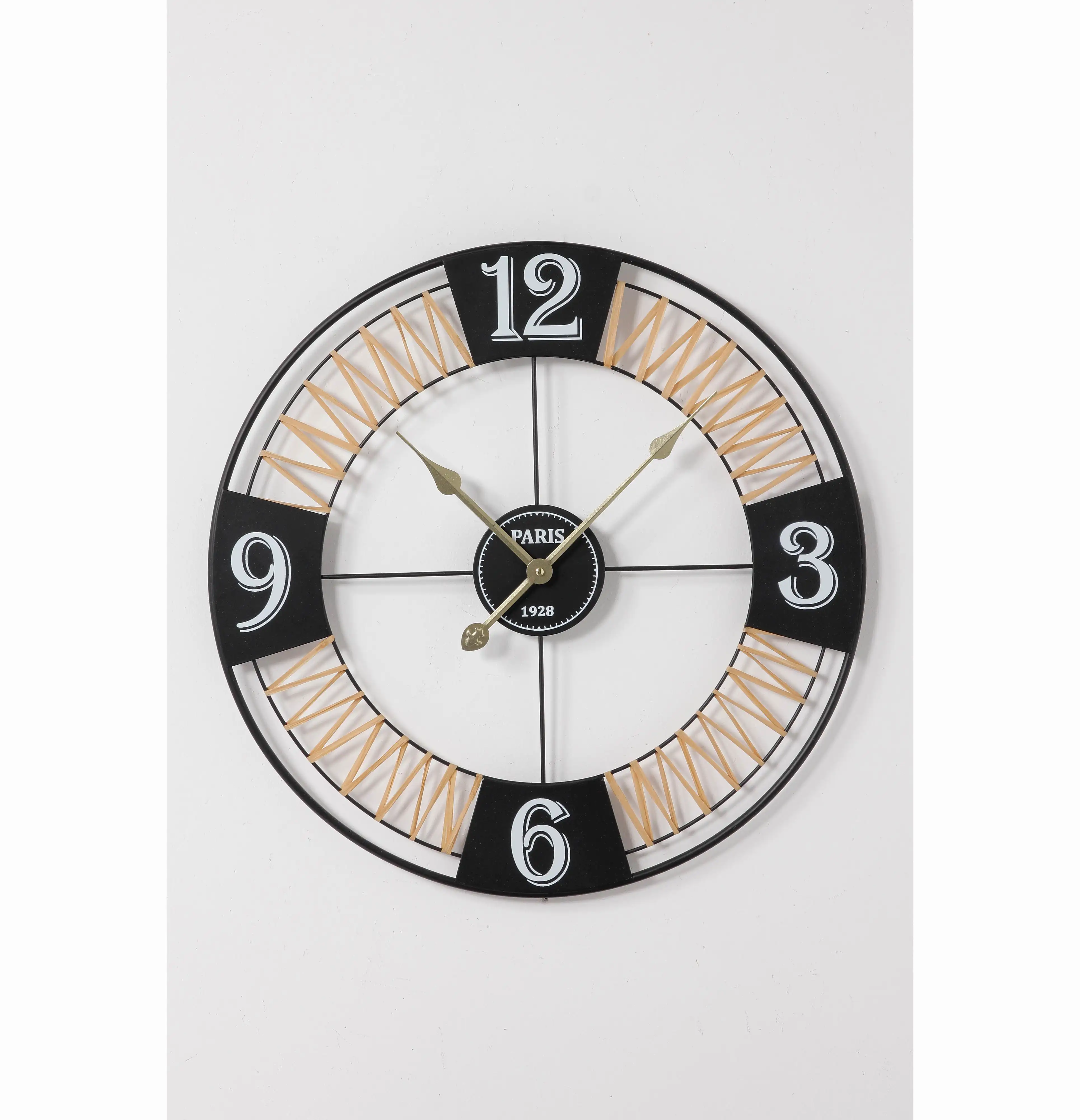 Relógios De Parede Revestido Decoração Decorativa Relógio De Parede Home Hotel Ao Ar Livre Decoração Artesanal Relógio De Ferro