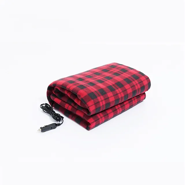 Car Electric blanket 12V Velvet Rechargeable heating blanket seat mat blanket For Rv Home Camping Travel