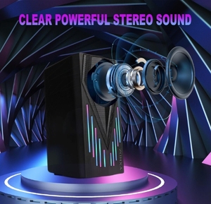 Powerful Sound Tap <strong>Control</strong> <strong>Computer</strong> Speaker Laptop Phone <strong>USB</strong> Desktop Rgb 2.0 Multimedia Subwoofer Mini Gaming Speaker - Product Image 5