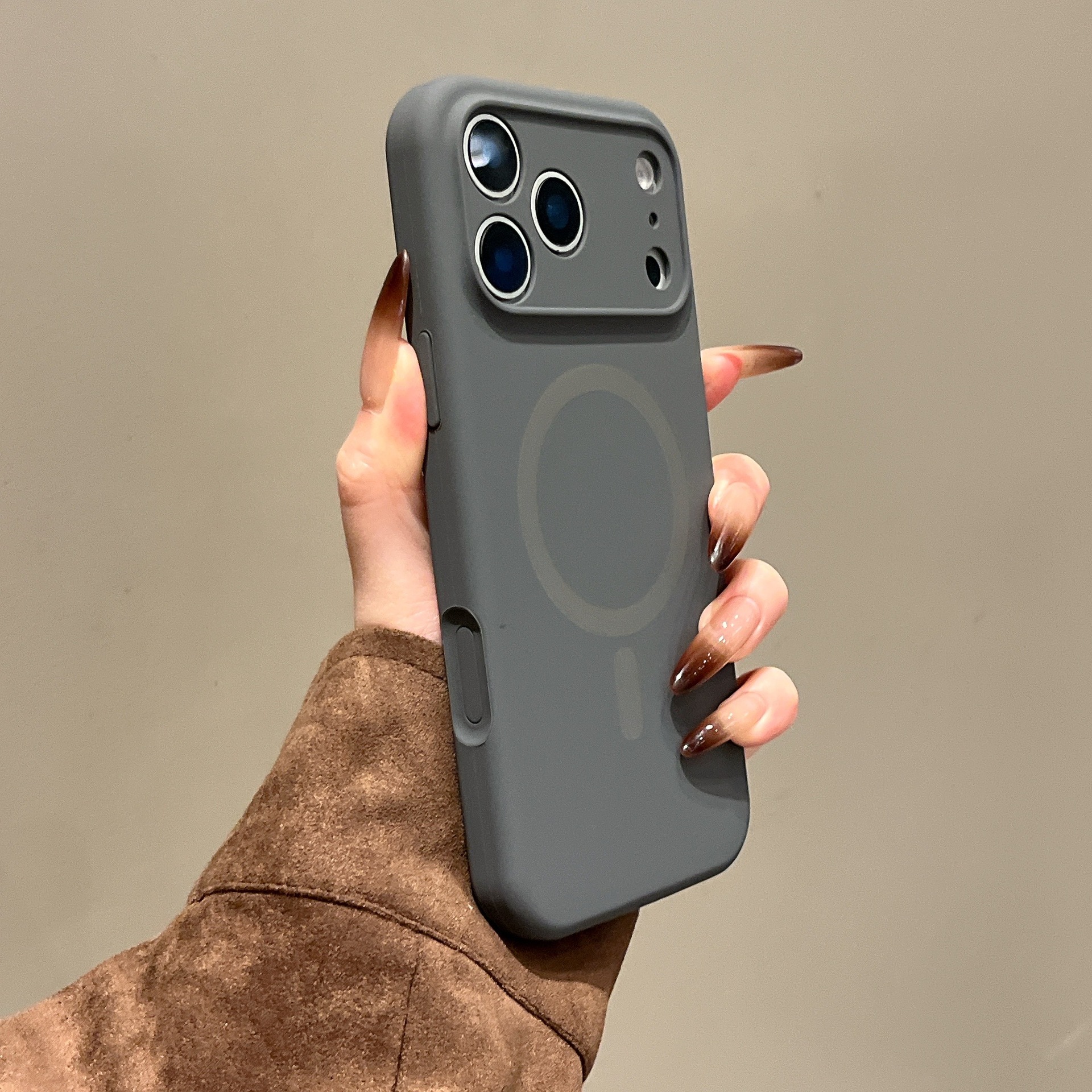 Charcoal gray