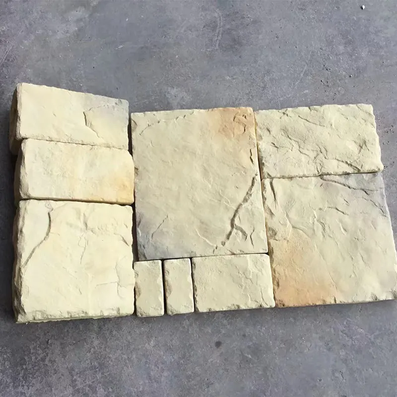 Panel exterior de imitación de la fábrica de Foshan, piedra Artificial del Castillo, Material de piedra cultivada