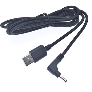 Özelleştirilmiş 5V 9V usb-a erkek Dc 5.5Mm * 2.1Mm açılı erkek güç kablo Usb Dc kablosu - Product Image 1