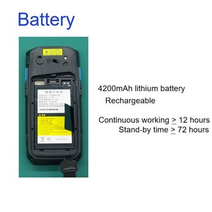 4G Wifi BT PDAs Barcode Scanner Data Collector Rugged <strong>Android</strong> Pda with Keyboard - Product Image 4