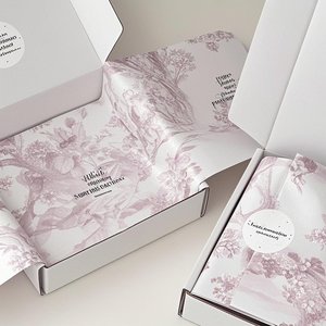 ペイズリーティッシュペーパーカスタムロゴ付きエキゾチックアパレルプレゼンテーション環境にやさしい芸術