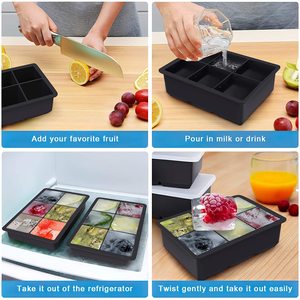 Khay Đá Silicon Màu Trắng 6 Viên Whiskey Đồ Uống Phổ Biến Thời Trang - Product Image 4