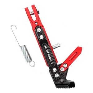 Motosiklet modifiye alüminyum alaşım ayarlanabilir park yan destek çerçevesi motosiklet Kickstand CNC ayak yan standı