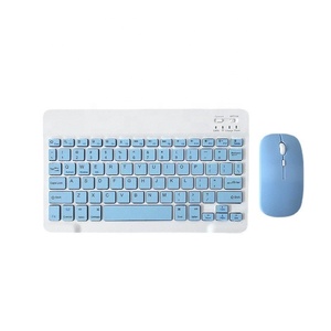 <strong>2025</strong> Hot Selling <strong>Multi</strong>-colors 10 Inch Wireless Bluetooth <strong>Keyboard</strong> and Mouse Combos Sets for IPad Iphone Smartphone Tablet PC - Product Image 1
