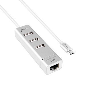 3 porte ad alta velocità 4 in 1 USB hub 2.0 adattatore per computer portatili OTG tipo C RJ45 LAN adattatore di rete usb-C hub - Product Image 2