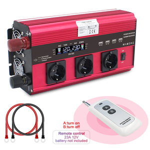 批发便宜的<span class=keywords><strong>DC</strong></span> 12v至交流230V 2000W改进型正弦波功率逆变器