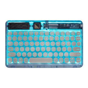 Teclado inalámbrico transparente, miniteclado ultrafino para portátil y tableta, portátil para IMac de conmutación multisistema/iPad - Product Image 1