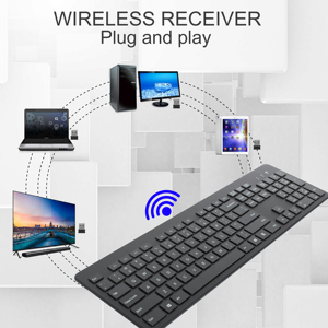 Business <strong>Computer</strong> <strong>Keyboard</strong> Items HKB035 Basic Standard 104Keys Slim Wireless <strong>Keyboard</strong>