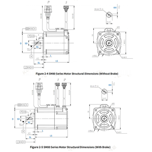 Hochleistungs-17-Bit-Servomotor 3000 U/min Lager handhabung roboter Mobiler Roboter Agv-Servomotor - Product Image 5