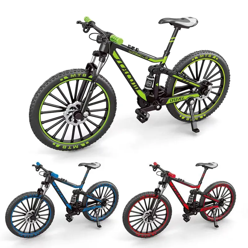 12 pcs miniatura metal 1:8 escala modelo diecast brinquedos quentes bicicleta para atacado