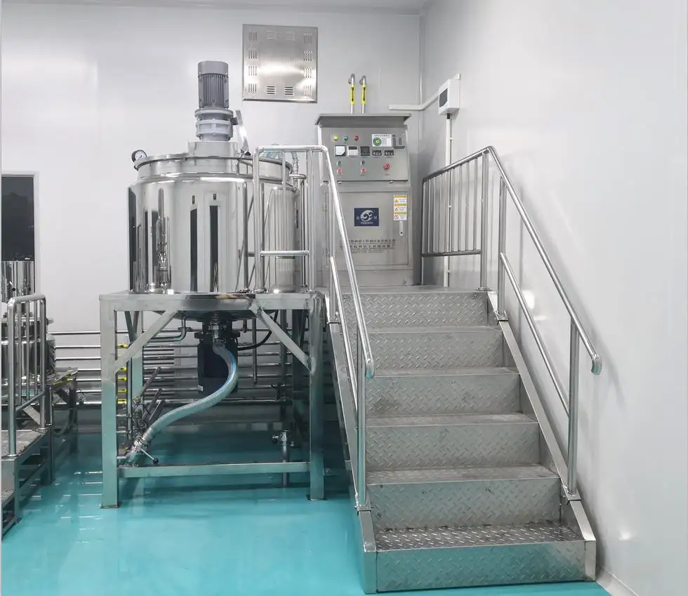 Liquid Detergent Plant Liquid Soap Washing Mixing Machine Mixing Tank Cosmetic Production Equipment Detergent Production Plant