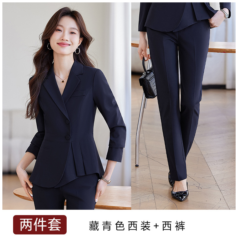 986 Navy blue suit trousers