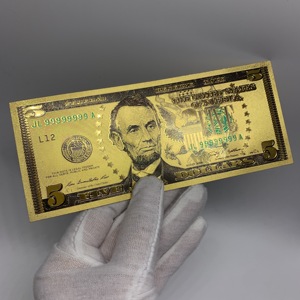 7件彩色印刷美钞金箔纸币货币纸币 - Product Image 4