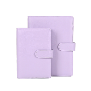 Carpeta de cuero colorida A5, organizador de botones magnéticos de hojas sueltas, planificador, blocs de notas, archivador, cuaderno para oficina de estudiantes - Product Image 6