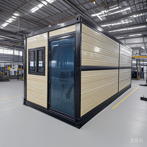 JJM 20ft Estructuras de acero Prefabricadas Plegable Living Home Casas modulares prefabricadas Casa contenedor plegable apilable - Product Image 4