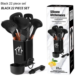 Hot bán 22 cái Silicone phụ kiện nhà bếp đồ dùng nhà bếp thiết lập cocina Silicone nhà bếp Đồ dùng nấu ăn thiết lập - Product Image 1