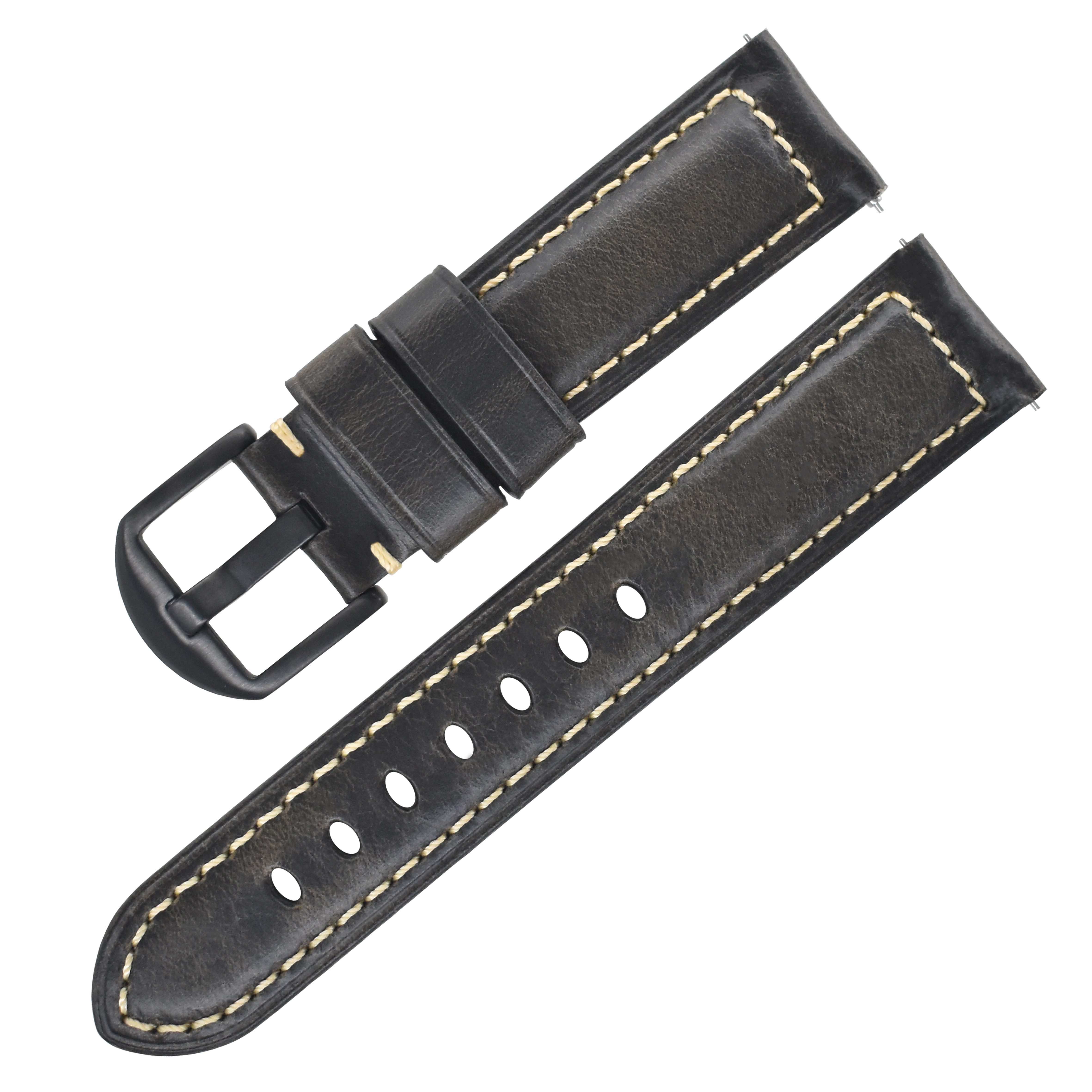 Gris Noir-boucle noire K009S