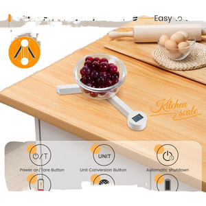 New arrivals có thể gập lại nhà bếp điện tử Quy mô xách tay ABS kỹ thuật số thực phẩm nhà bếp quy mô - Product Image 2
