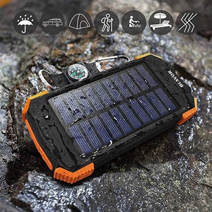 PD Fast Charge Portable 10000mAh Qi Wireless Charger High Capacity Solar Power Bank LED Display USB <strong>Input</strong> Outdoor Mobile <strong>Devices</strong> - Product Image 3