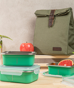 Venta caliente Almacenamiento de alimentos y contenedor de forma rectangular Fiambrera sin Bpa - Product Image 3
