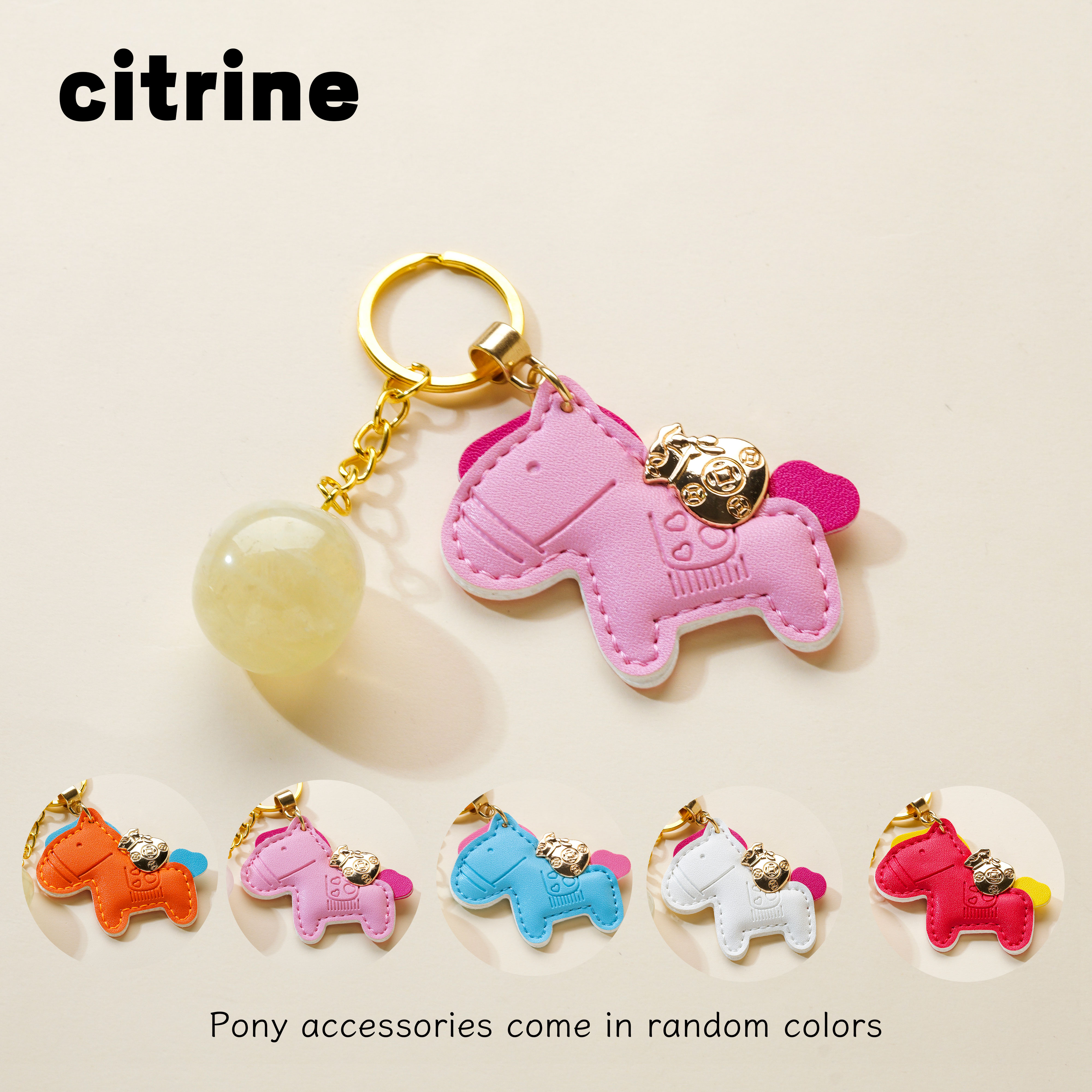 citrine + cheval aléatoire