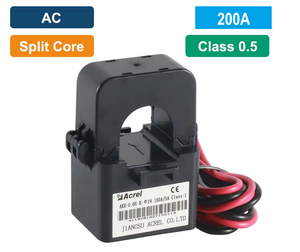 Acrel Transformador de Corriente de Núcleo Dividido de Tipo Abierto, Sensor de Corriente de Clase 0,5 de Precisión de Salida, Entrada de 200A, 40mA, para Bajo Voltaje - Product Image 2
