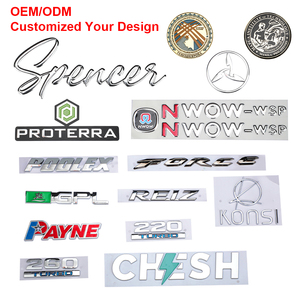 Customized Emblem Car <strong>Badge</strong> <strong>with</strong> <strong>3M</strong> Adhesive <strong>Badge</strong> Shiny Chrome 3D Embossed Auto Letterings ABS Emblems - Product Image 4