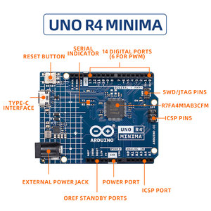 Keyestudio programlama marş akıllı yaşam ve öğrenme kiti Arduino için orijinal Arduino U-NO R4 Minima kurulu ile