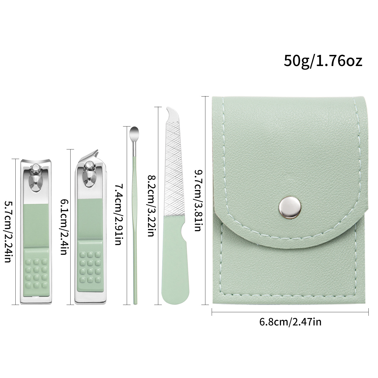 Ensemble quatre pièces vert