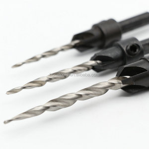 1/4 Hex Shank Havşa matkap ucu seti Sayaç Matkap Ahşap Delik Kesici Raybalama Kafa Pah Matkaplar #6 #8 #10 #12 - Product Image 4