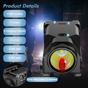 <span class=keywords><strong>2025</strong></span> Chất lượng cao săn bắn laser Sight phạm vi mini nhỏ gọn Đèn pin laser ánh sáng đỏ Laser Sight Combo cho săn bắn ngoài trời - Product Image 6