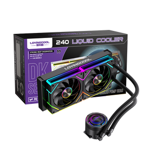 LOVINGCOOL RGB CPUPCラジエーターAIOCPU液体水クーラー250WTDPCPUヒートシンクLGA用170012001366 115X 2011 AM5 AM4 AM3 - Product Image 1