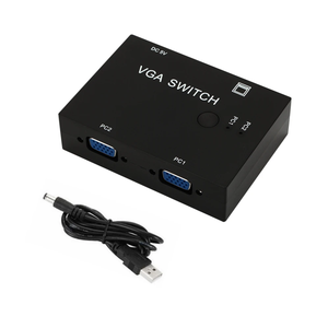 2 en 1 salida VGA Switcher 2 puertos VGA Switch Box VGA para consolas Set-top Boxes 2 hosts Share 1 Display Notebook Projector - Product Image 2