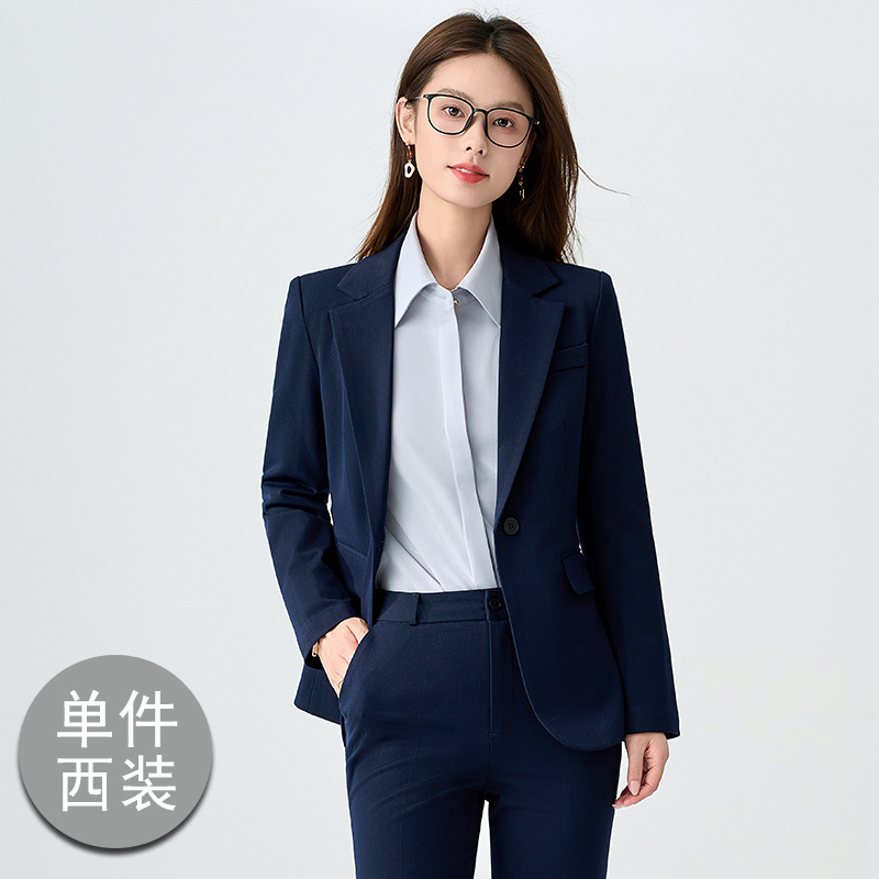 Navy blue suit